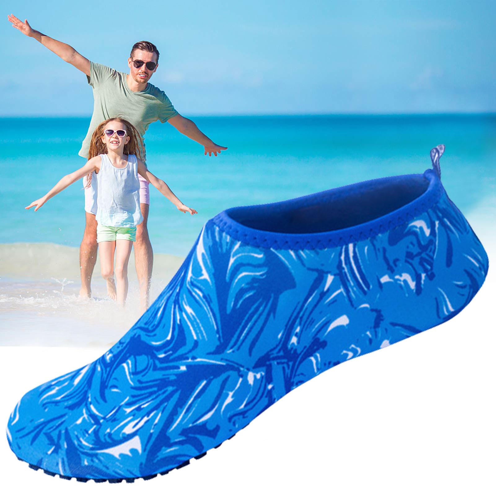Giày Bơi Nam Nữ Giày Bơi Nhanh Khô Giày Lặn Aqua Tất Nhẹ Nhanh Khô Giày Nước Cho Nữ Thể Thao Bể Bơi Đi Biển Color: Blue Shoe Size: 45