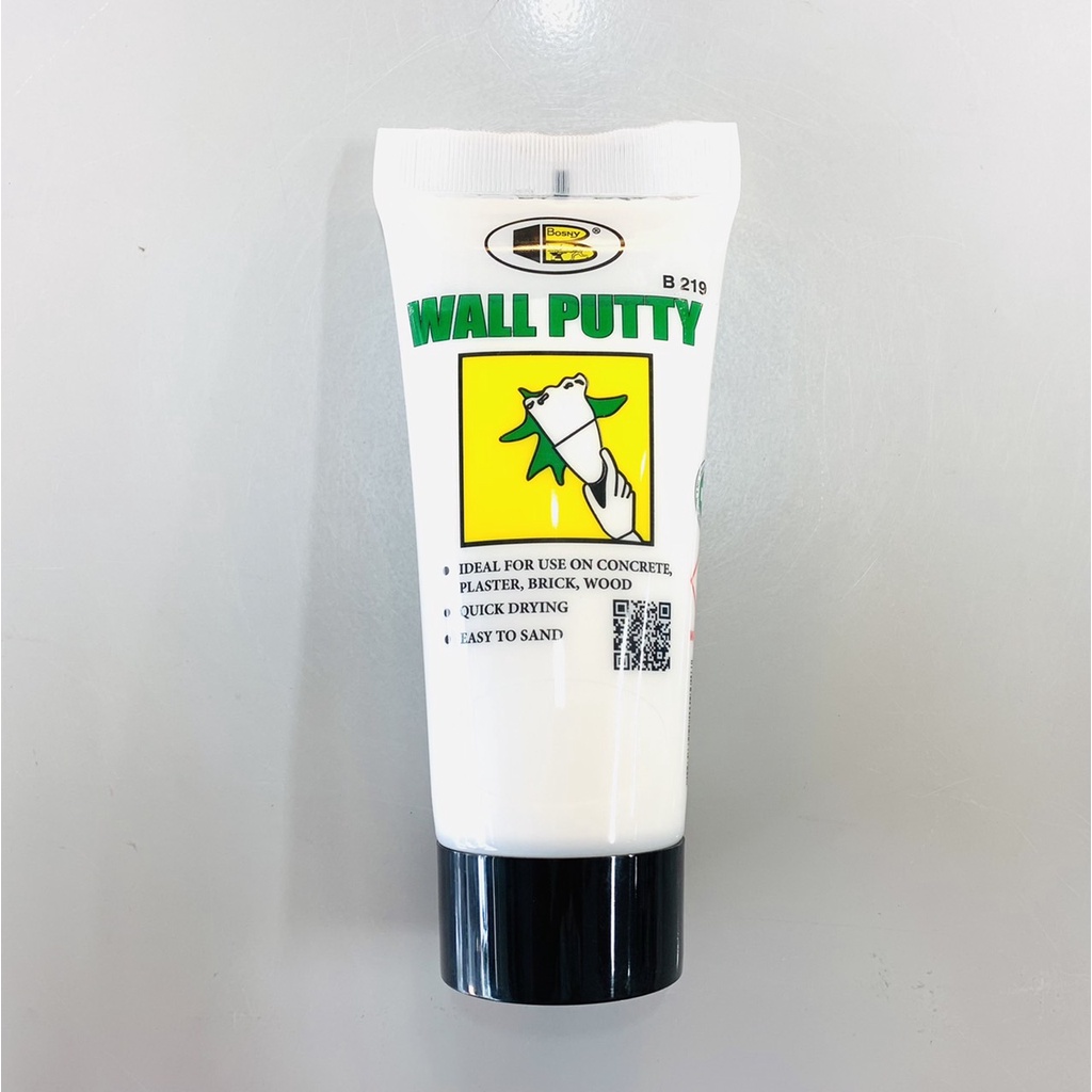 Tuýp bột bả trám khe nứt tường, gỗ - Bosny Wall Putty (Tuýp 320g)