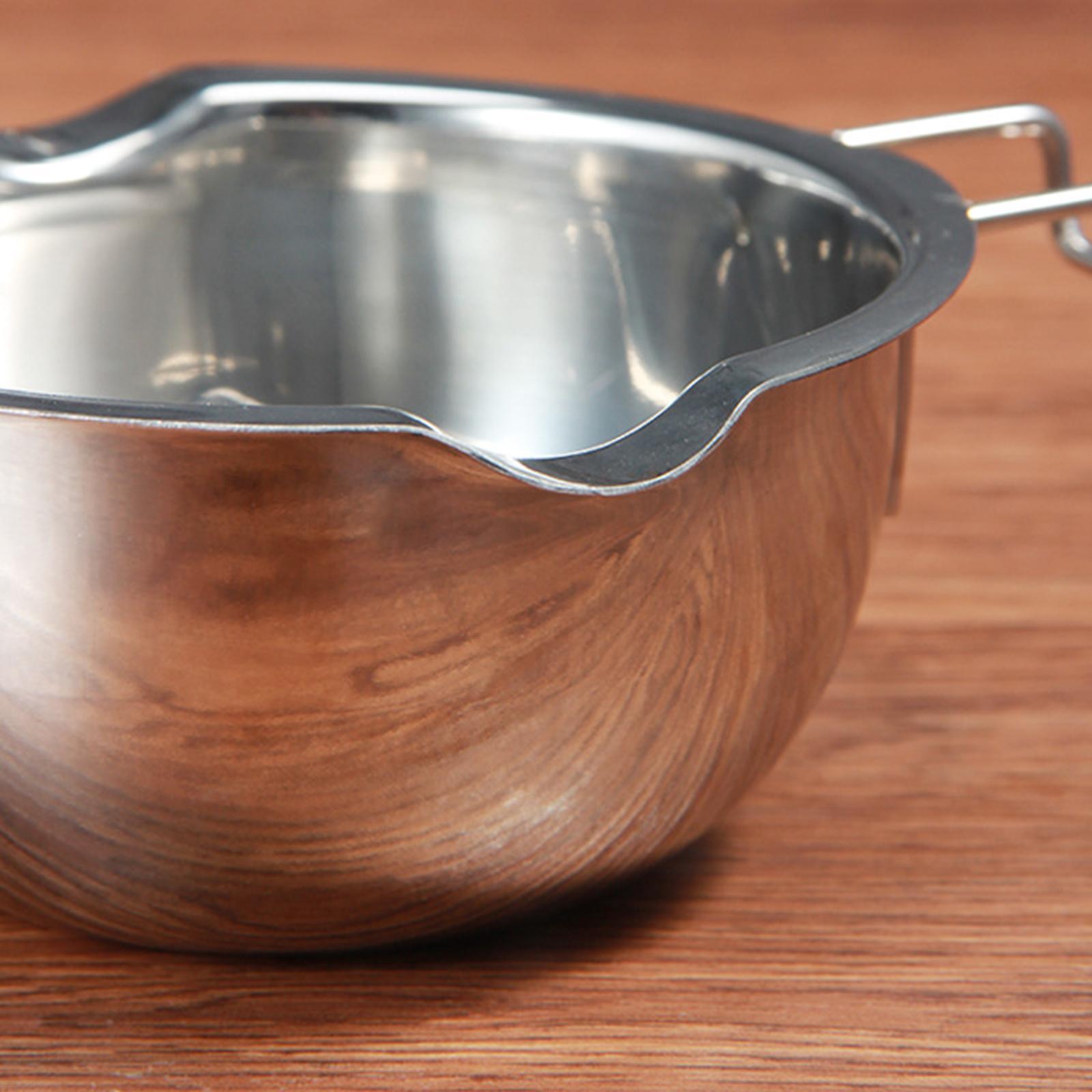 Melting Boiling Pot Double Spout Butter Melting Pot for Outdoor Home Cooking