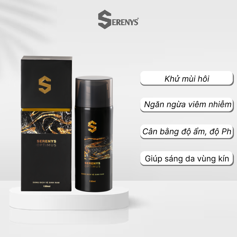 Gel vệ sinh làm sạch dưỡng ẩm vùng nhạy cảm cao cấp dành cho nam giới Serenys Optimus 120ml