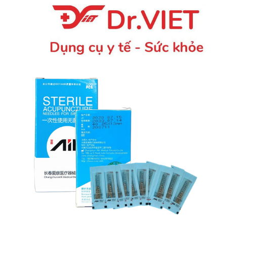 Kim châm cứu tiệt trùng AIK đủ size 1-2-3-4-5-6-7