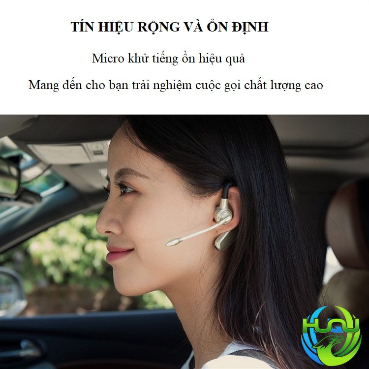 Tai Nghe Tài Xế Huqu M8 – Pin Cực Trâu, Có Pin Dự Trữ - Hàng Chính Hãng