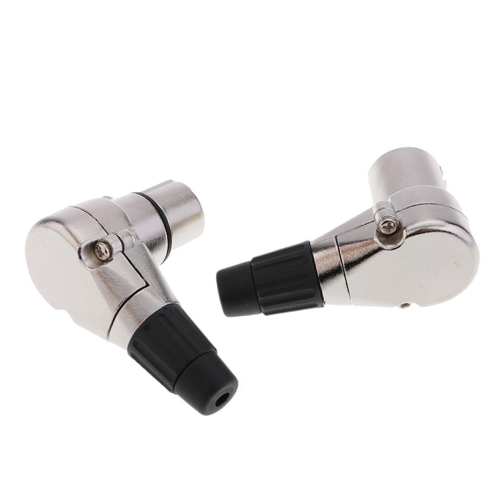Portable XLR Connectors Male and Female One Pair Right Angle for Home
