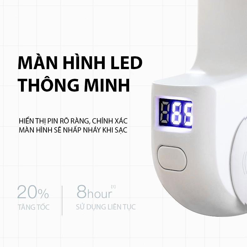 Quạt tích điện Mini kiêm sạc dự phòng 2.000 mAh - V1 Thiết kế nhỏ gọn, kiểu dáng dễ thương