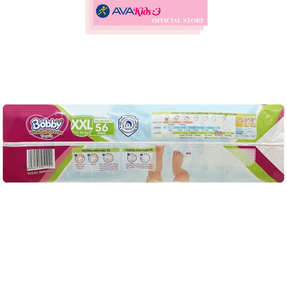 Tã quần Bobby size XXL 56 miếng (15 - 25 kg)