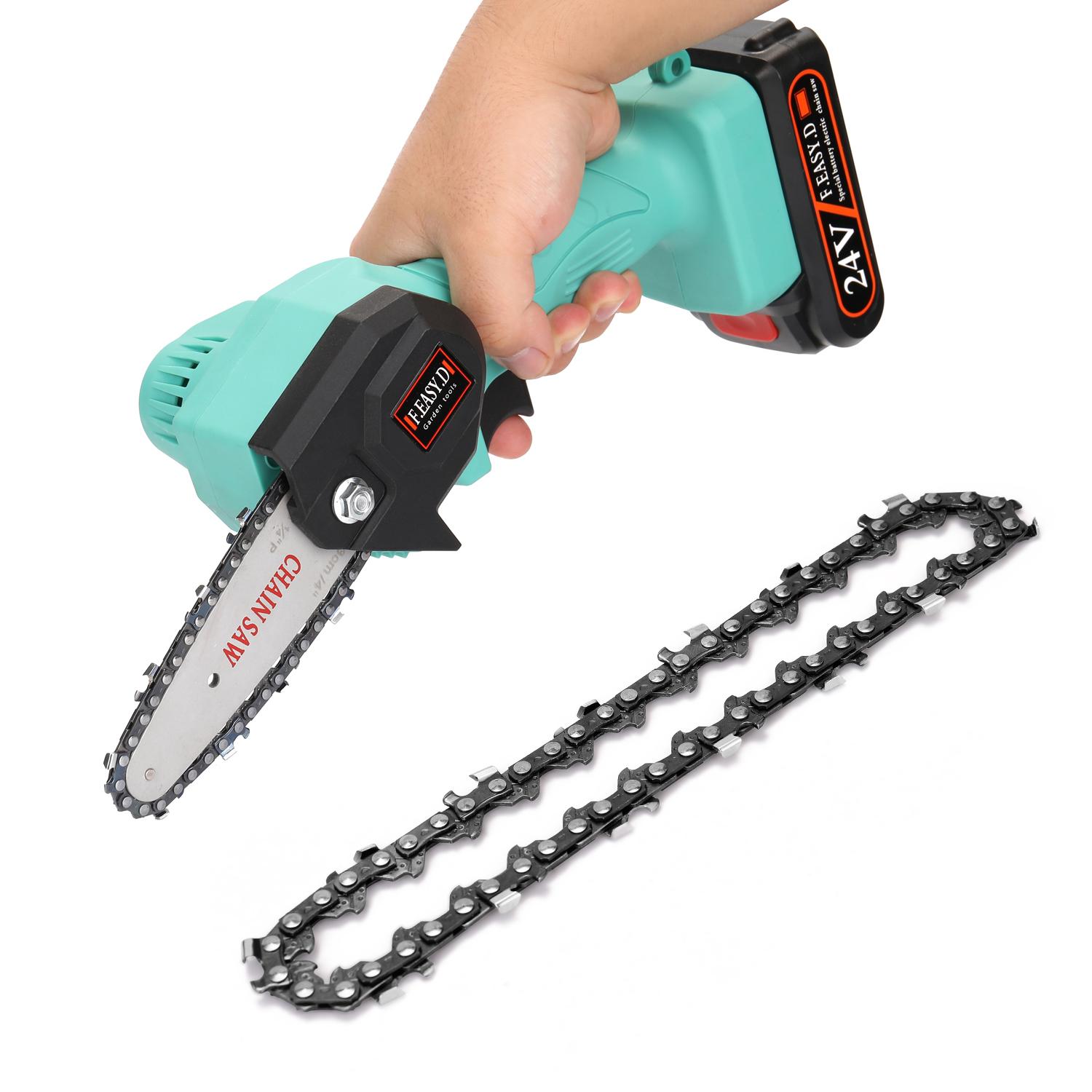 133mm Mini Portable 65#Mn Chainsaw Chain 28E-Chain Link 14T Electric Saw Replacement Accessory for Wood Cutting