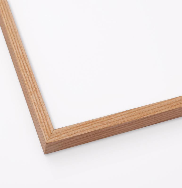 Tranh treo tường khung kính gỗ sồi treo tường cao cấp "Leave"21×30 cm