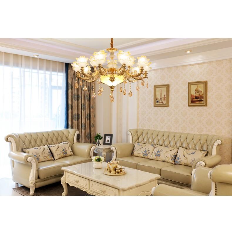 Đèn chùm pha lê TELT phong cách hiện đại, sang trọng, độc đáo - kèm bóng LED chuyên dụng.