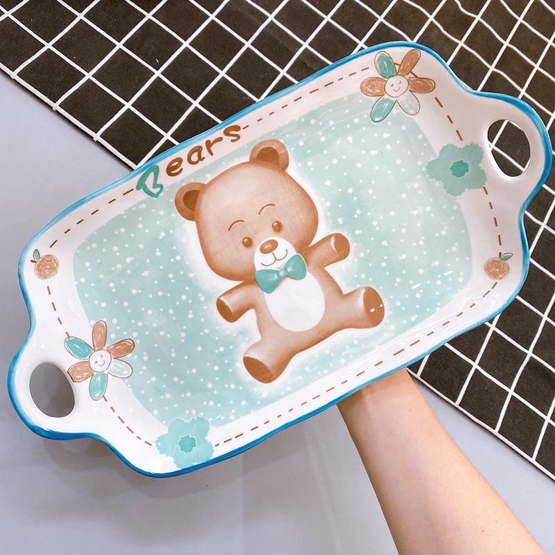 BÁT ĐĨA SỨ RABIT THỎ HỒNG️BÁT ĂN DẶM