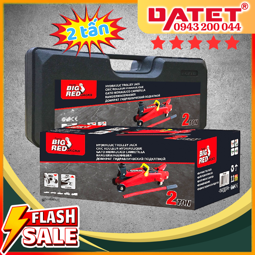 Kích cá sấu 2 tấn mini Torin, kích nâng ô tô 2 tấn nhỏ gọn, chuyên dùng nâng đội thay lốp dự phòng TA820037