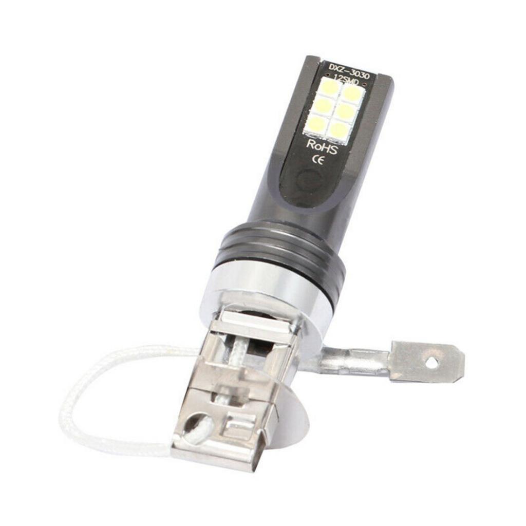 H3 6500K 3030 12 LED Bulbs Daytime Running Light Car Headlight
