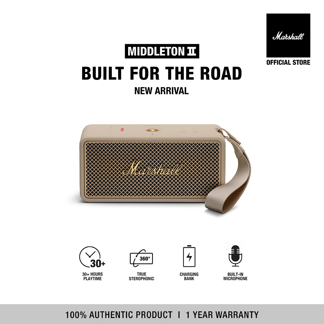 Loa Bluetooth Marshall Middleton II Portable - Hàng Chính Hãng
