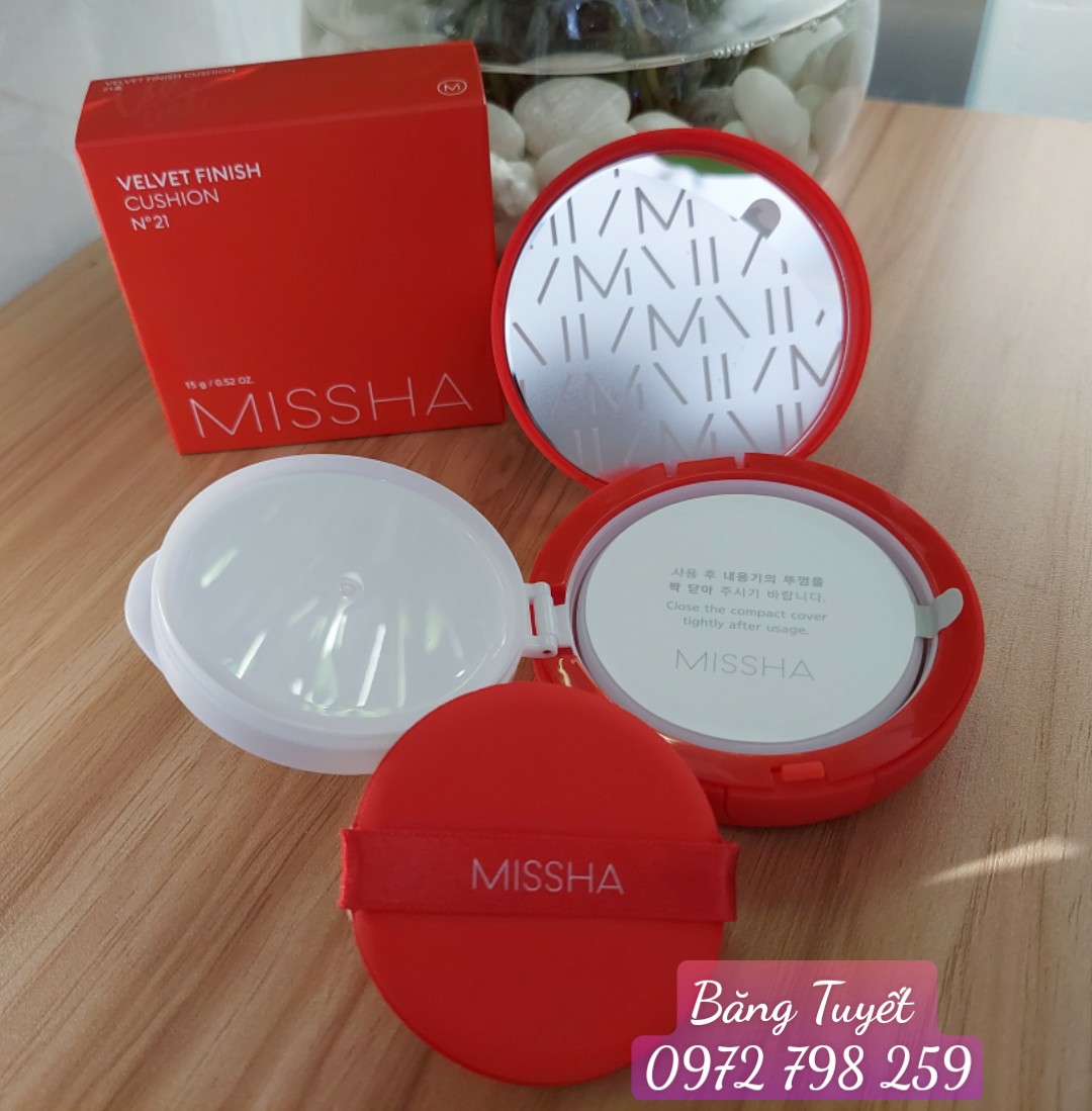 Phấn Nước Misa Đỏ Hàn Quốc 15g