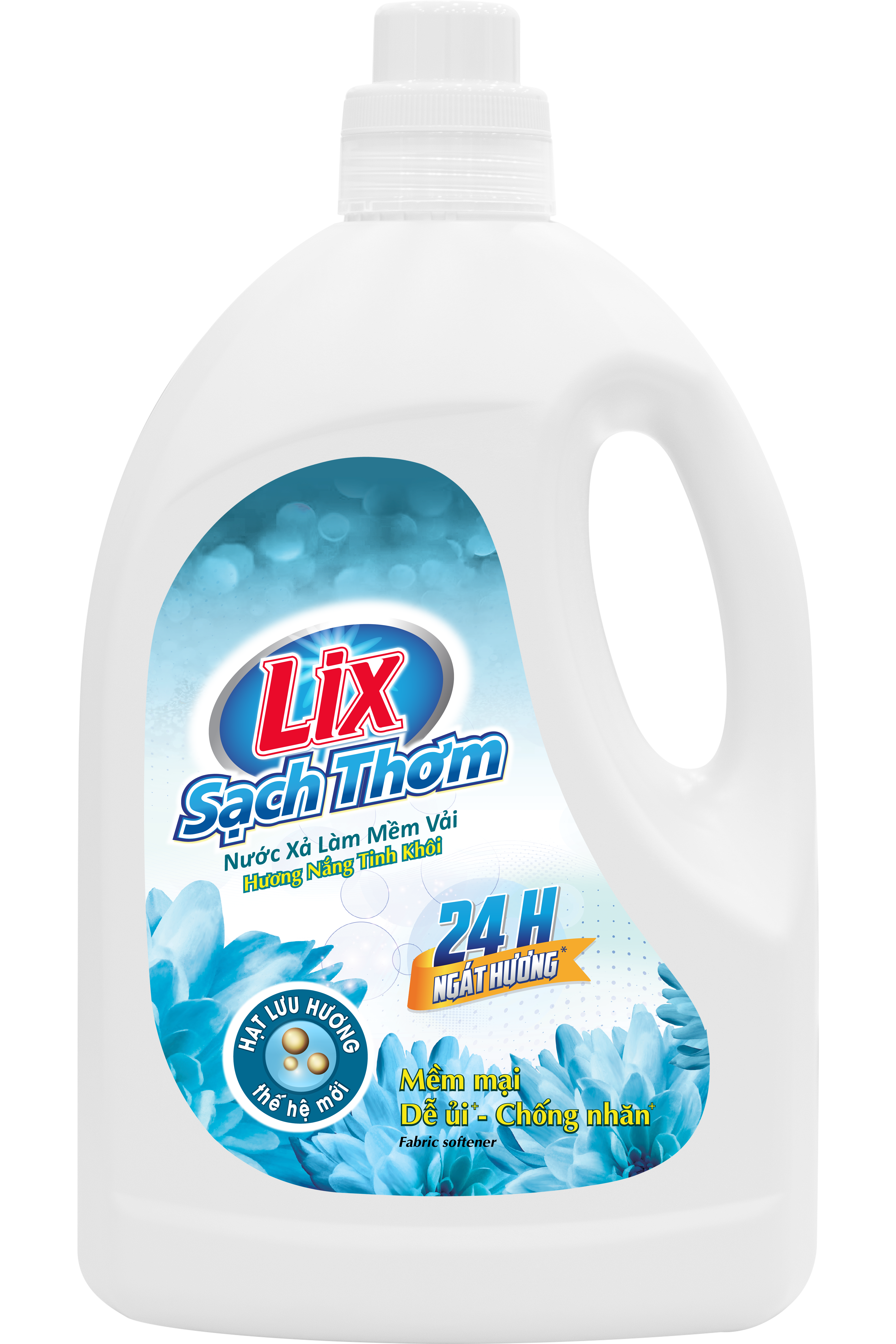 Nước xả Lix làm mềm vải sạch thơm hương nắng tinh khôi  dung tích 1.8L - 17801