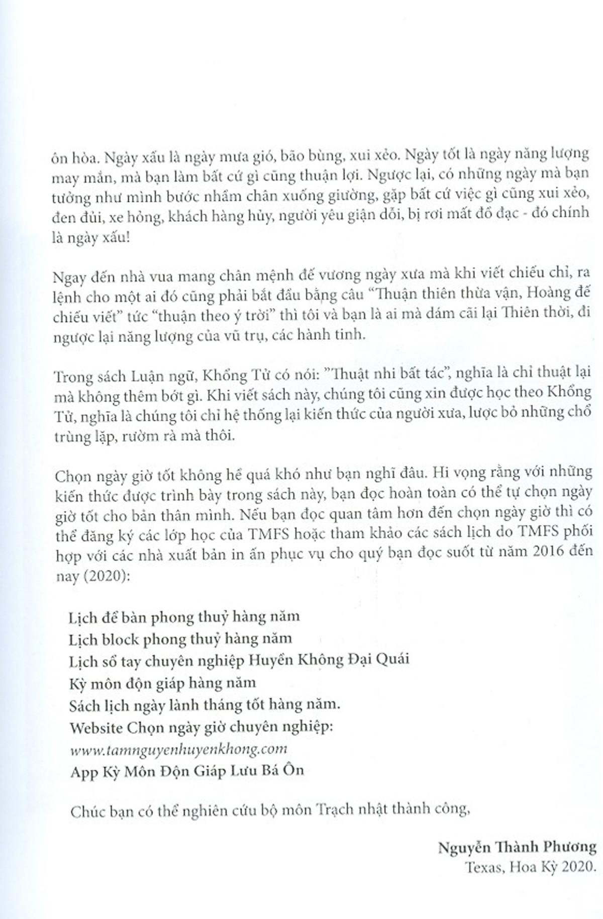 Tự Học Chọn Ngày Giờ Trạch Nhật