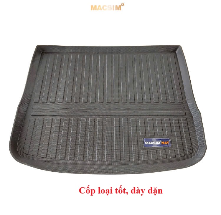 Thảm lót cốp(hn) xe ô tô VOLKSWAGEN TIGUAN (2013-2016) nhãn hiệu Macsim chất liệu TPV cao cấp màu đen(101)