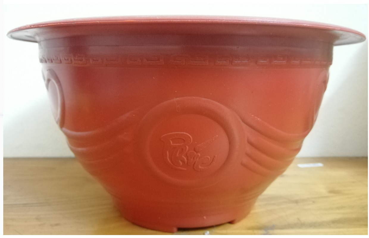 5 Châu Nhựa Trồng Cây Bình Thuận Plastics Hình Tròn PLT280 Màu Đỏ Kích Thước 280x150