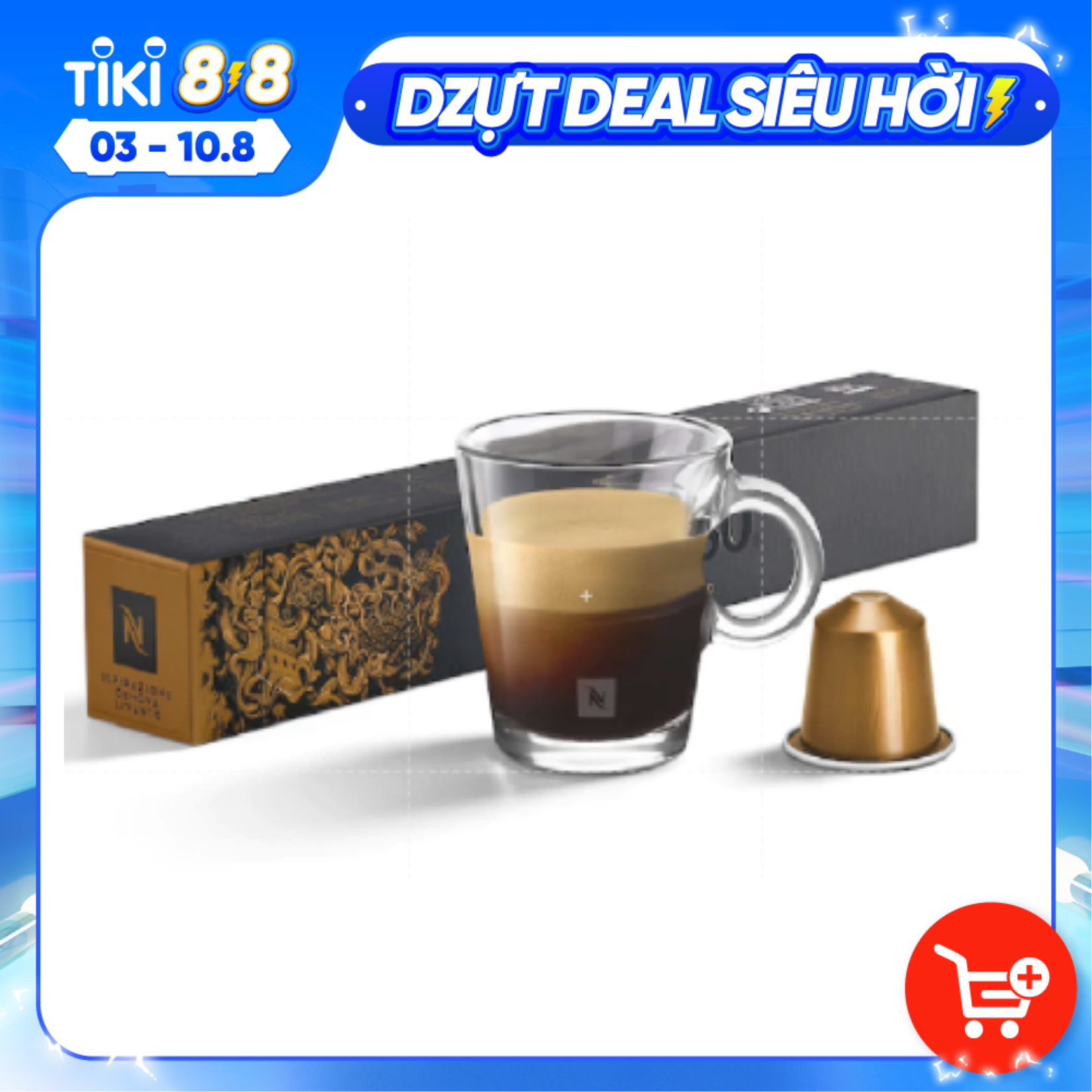 Hộp 10 Viên Nén Cà Phê Nespresso Chính Hãng - Ispirazione Genova Livanto - Nespresso Capsule Livanto - Dành Cho Máy Pha Cà Phê Nespresso, Hương Trái Cây Ngọt Ngào, Quyến Rũ, Phù Hợp Cho Văn Phòng, Gia Đình