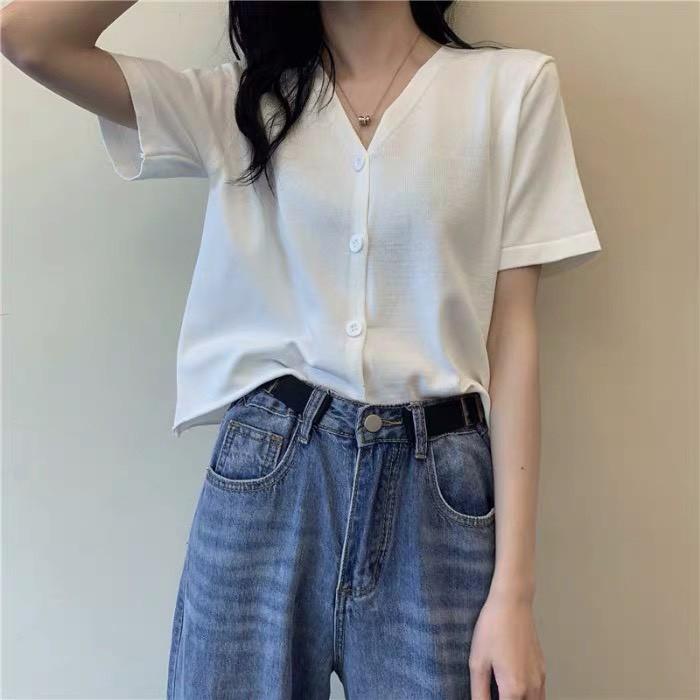 Áo Croptop Nữ UNI Tay Ngắn Form Rộng Ulzzang