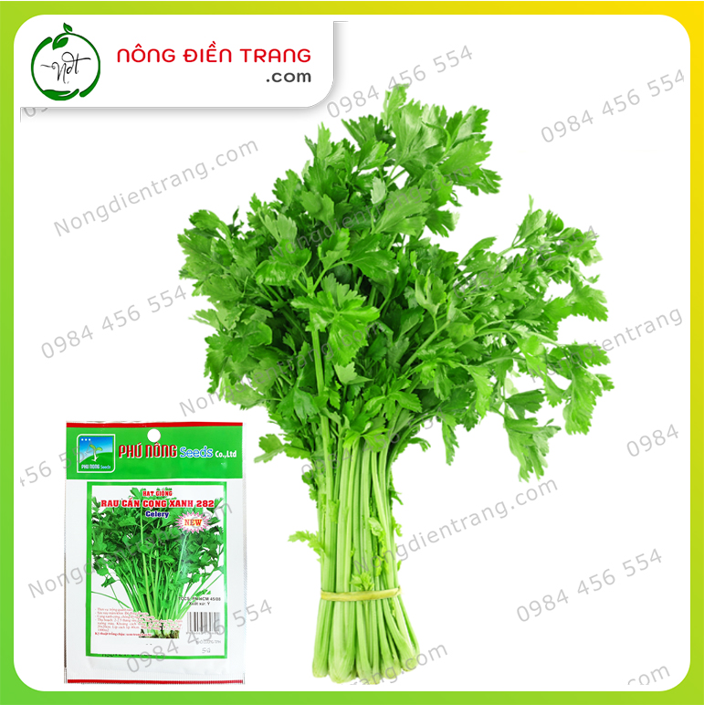 Hạt giống Rau Cần Tây Cọng Xanh Phú Nông - Gói 5g - Dễ Trồng Năng Suất Cao Kháng Bệnh Tốt VTNN Nông Điền Trang