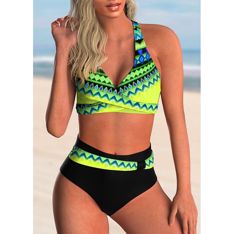 In Hình Cao Cấp Bikini Đồ Bơi Gợi Cảm Nữ 2021 Đẩy Lên Áo Tắm Bikini Bộ Plus Kích Thước Đồ Bơi Nữ Bơi Lội Đi Biển phù Hợp Với
