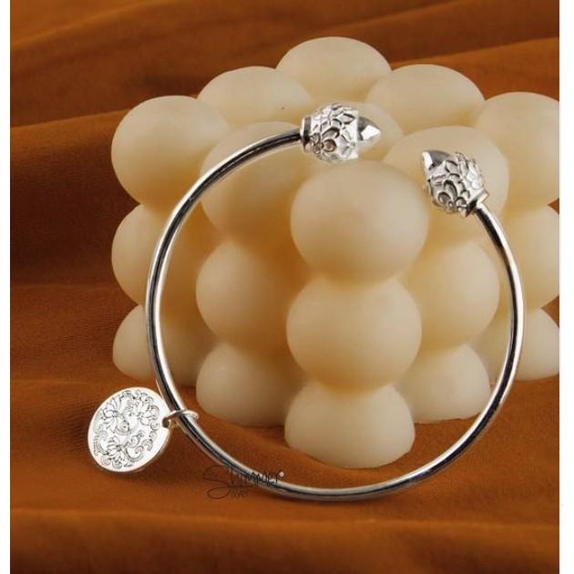 Vòng bạc 925 Classy Lotus - Shimmer Silver