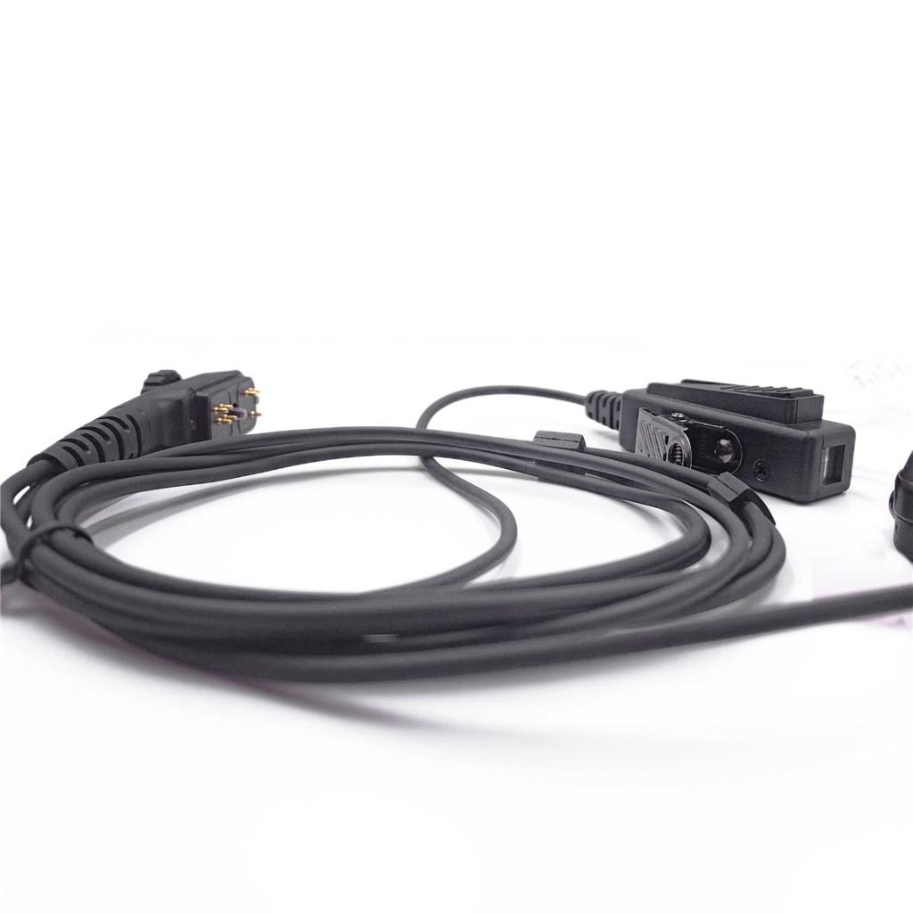 Air Tube Earpiece Headset Mic For Hytera HYT PD700 PD700G PD702