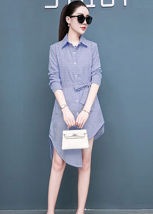 Đầm suông dự tiệc nữ kẻ sọc mẫu mới Haint Boutique da96