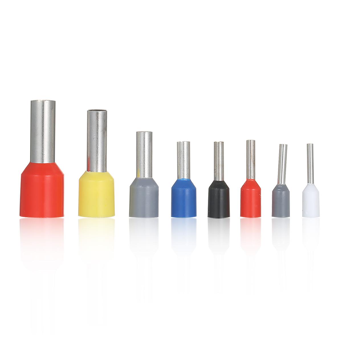 1200Pcs Assorted Wire Ferrule Kit with Crimper 22/20/18/16/14/12/10/7AWG Wire End Ferrules Terminal Ferrule Connectors