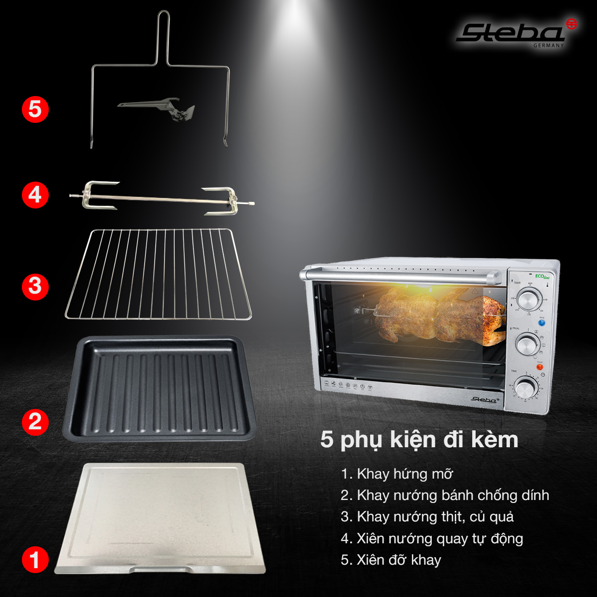 LÒ NƯỚNG STEBA KB41 ECO - Hàng chính hãng