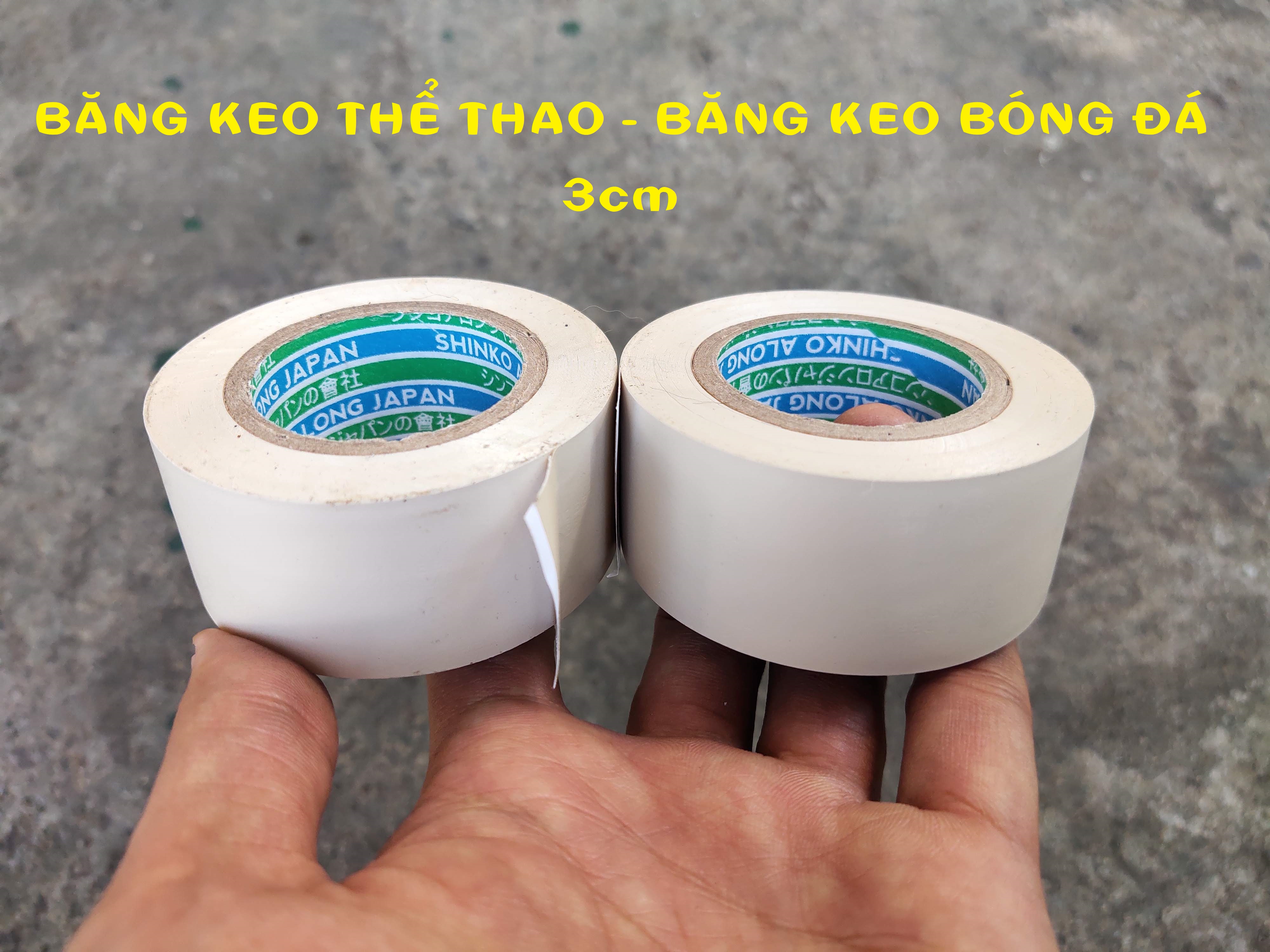 Băng Keo Bóng Đá - Băng Keo Quấn Cơ - Băng Keo Thể Thao Bản 3cm