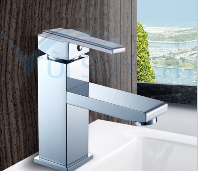 Vòi lavabo nóng lạnh cao cấp đồng thau