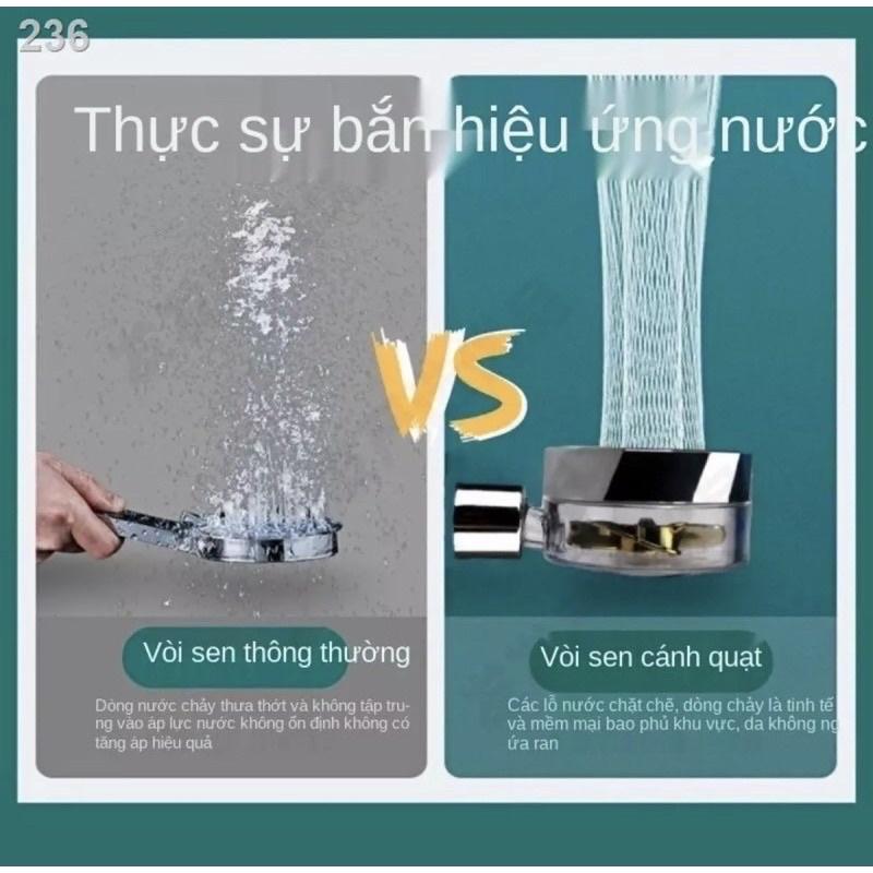 Đầu Vòi Hoa tăng áp cánh quạt đầu xoay 360 độ có nút nhấn stop có lõi lọc ,Tay Sen Tăng Áp và