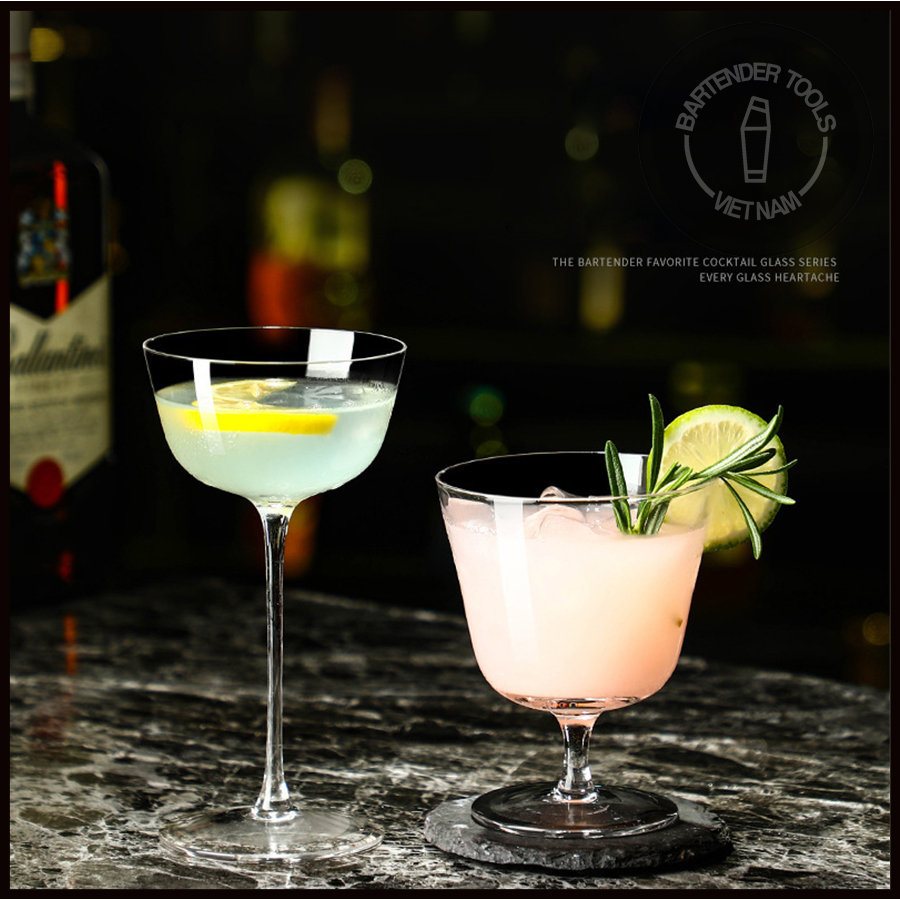 Cocktail glass - Ly cocktail thủy tinh miệng xòe đứng (BG58)