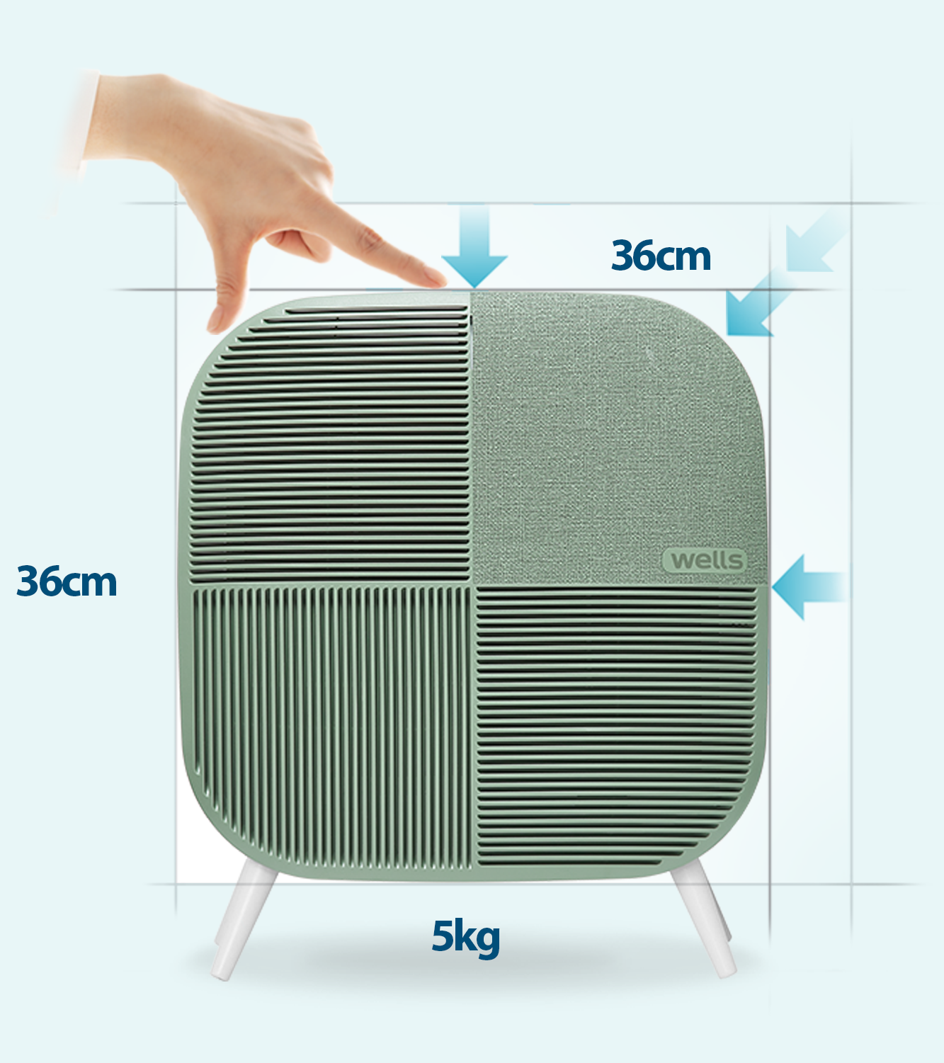 Máy lọc không khí Wells Minimax AQ 106 AGA - Hàng chính hãng