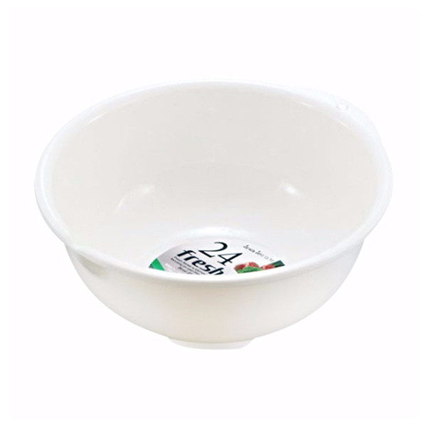 Combo chậu nhựa 3.6L - trắng + rổ nhựa 3.6L màu trắng nội địa Nhật Bản
