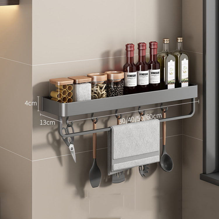 Kệ Bếp Thông Minh Đa Năng Gắn Tường - Giá Treo Đồ, Kệ Gia Vị, Kệ Cài Dao, Hộp Đựng Đũa Thìa Sơn Tĩnh Điện Không Han Gỉ - Kệ Bếp K6840
