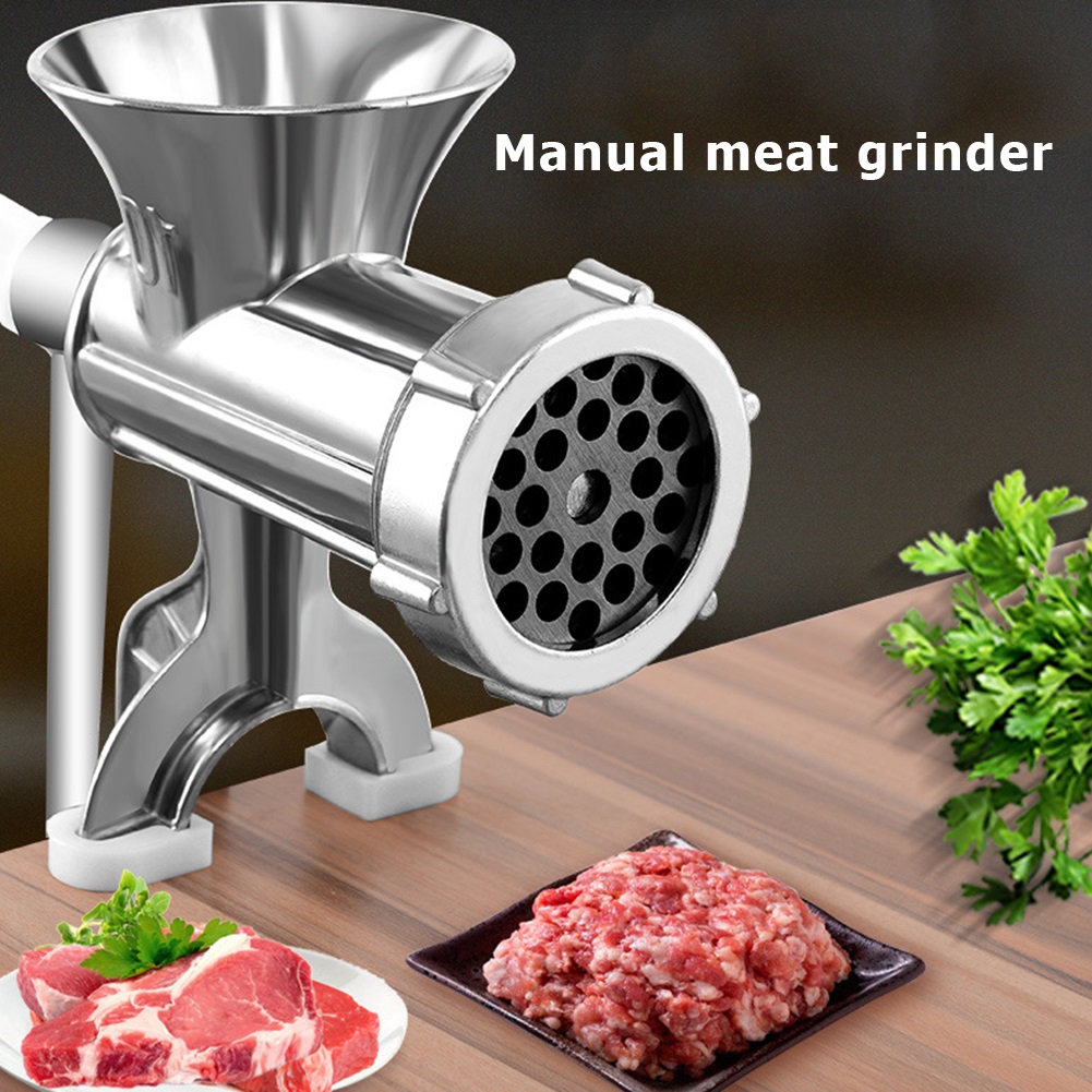 Máy Xay Thịt Bằng Tay Đế Kẹp Bàn - Cối Xay Thịt Quay Tay Đa Năng Không Gỉ, Nhỏ Gọn, Tiện Dụng
