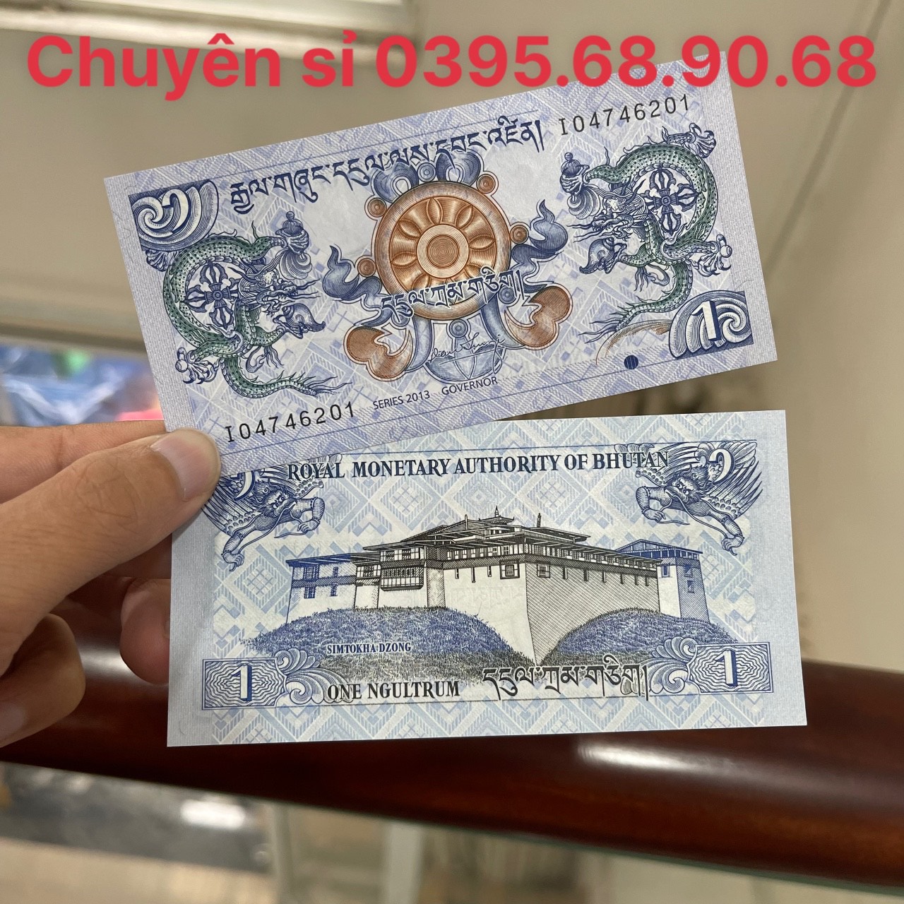 Sỉ 100 Tờ Tiền Lì Xì Hình Rồng Của BHUTAN