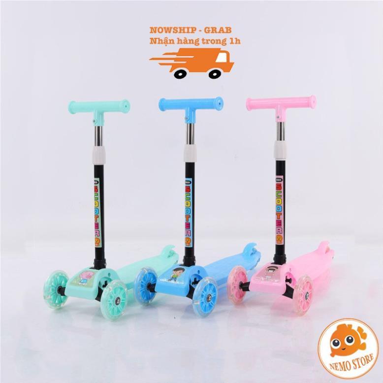 Xe scooter cho bé xe trượt scooter trẻ em 3 bánh gấp gọn có đèn phát sáng - Nemo Store