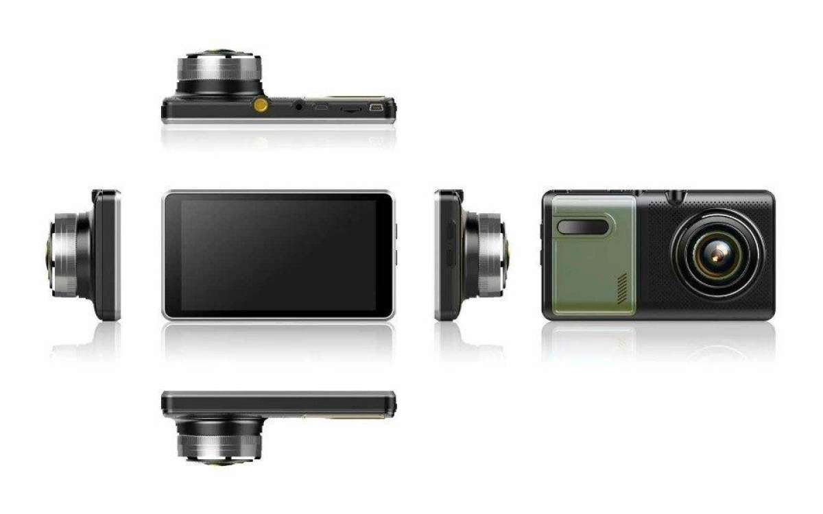 Camera Hành Trình H5 Full HD 1296P Camera Lùi Dây Dài 15m Tích Hợp GPS - Có Hỗ Trợ Tiếng Việt