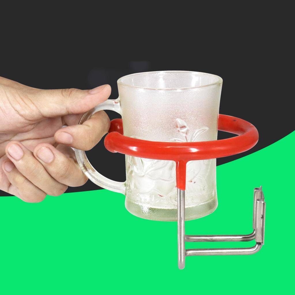 2x Universal Stainless Steel   Drink Holder for Marine, Yacht, Truck