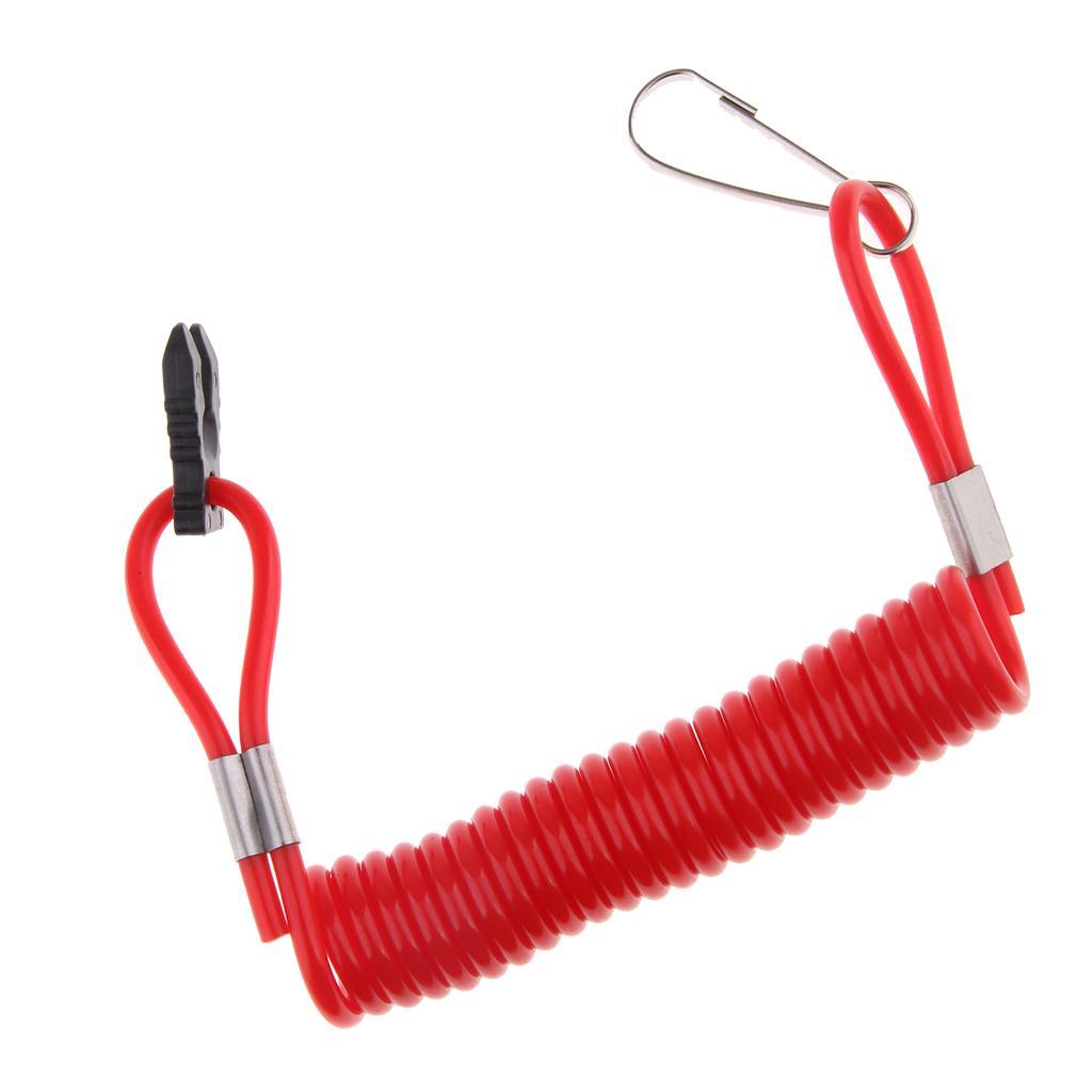 2X Boat Marine Kill Stop Switch Key Lanyard Fit for Outboard