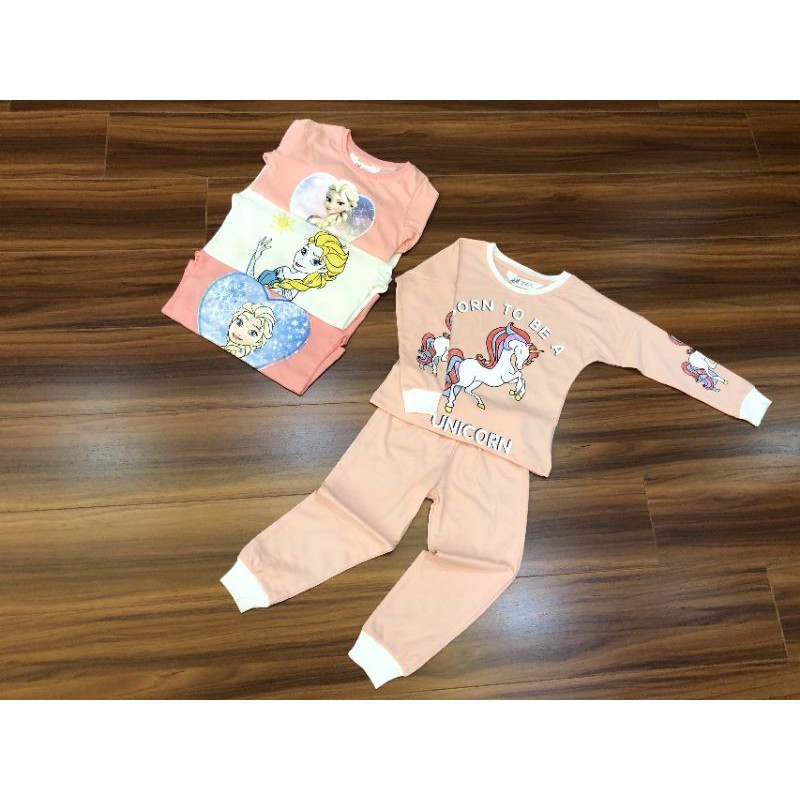 Bộ cotton dài tay chất đẹp cho bé gái 2-10t