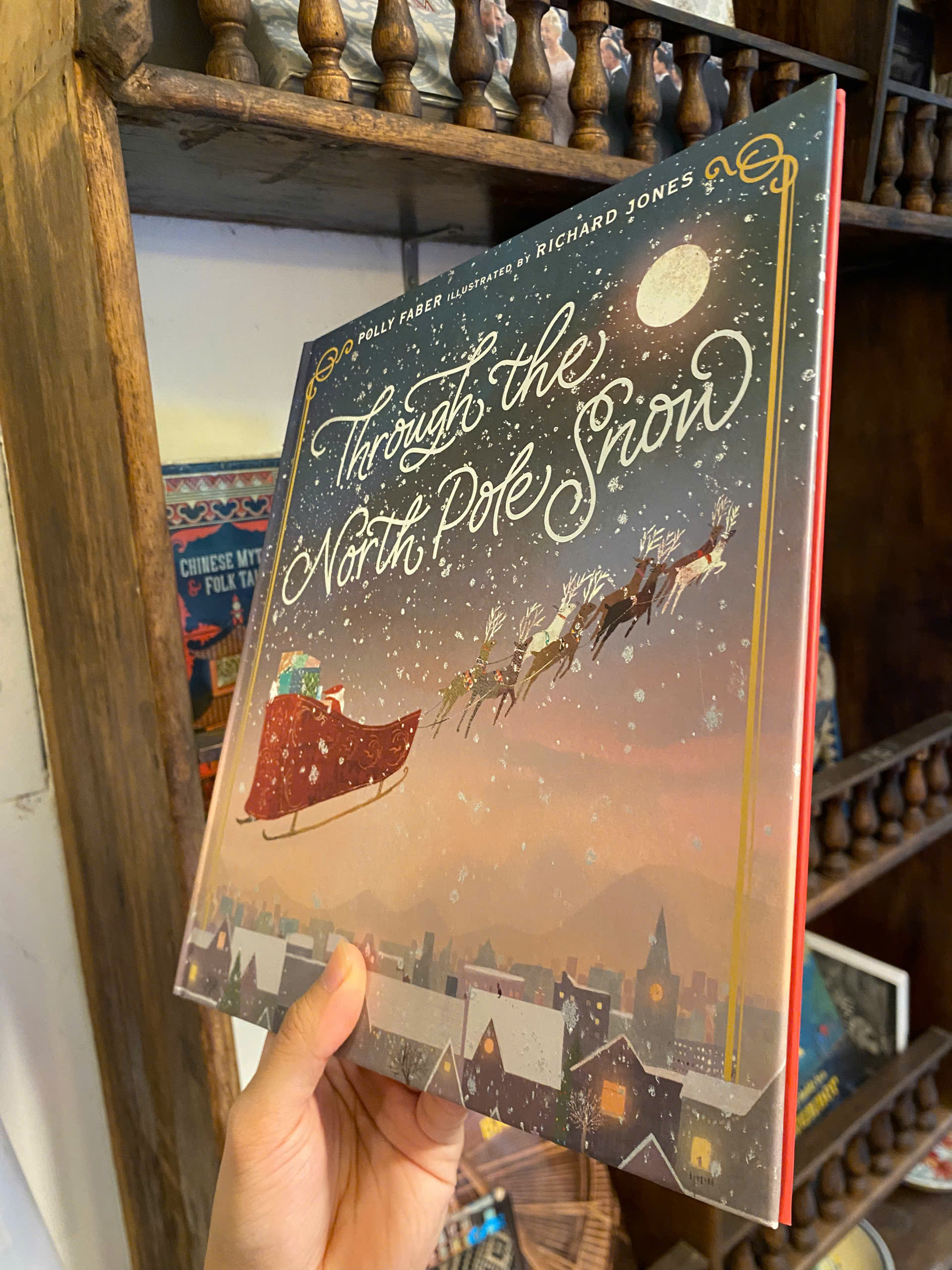 Sách - Through the North Pole Snow: A magical Christmas story by Polly Faber / English Children Book