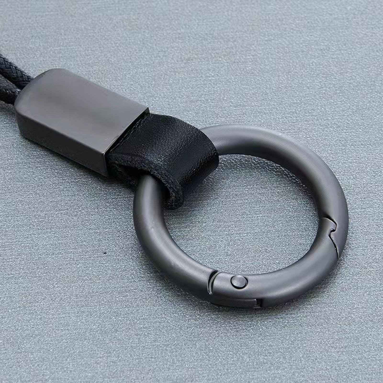 2x Car Keychains Key, Universal Easy to Install, with Anti Lost , Accessories Simple PU Leather Rope, Key Chains Key Fob Keychain Holder