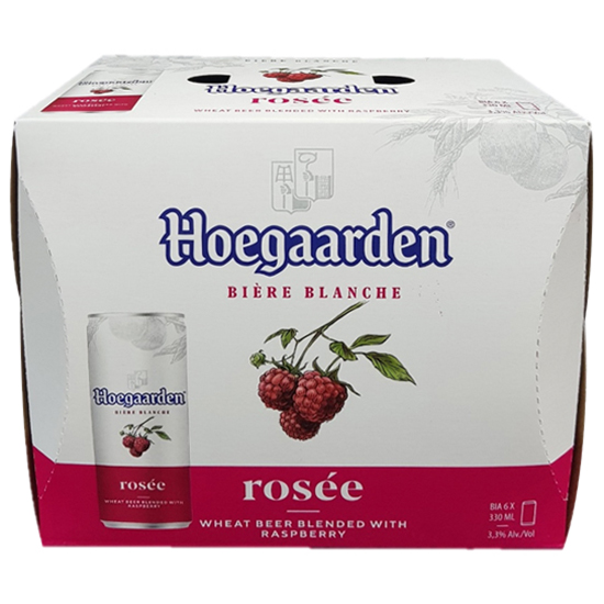 Bia Hoegaarden Rosée 330ml 6 lon