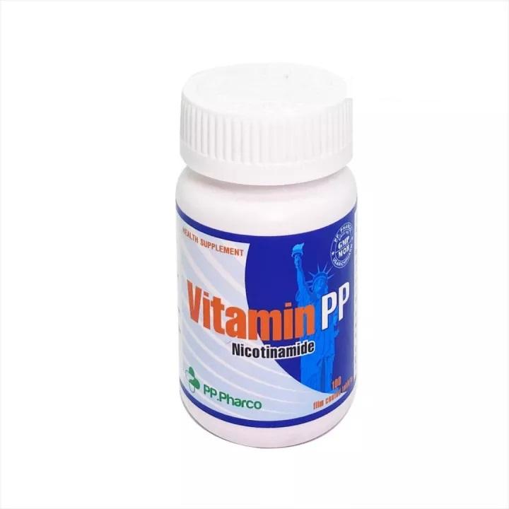 VITAMIN PP-HỖ TRỢ ĐẸP DA, GIẢM MỠ MÁU, BỔ NÃO