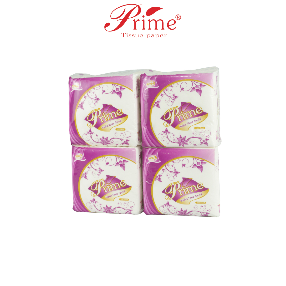GIẤY ĂN GIẤY VUÔNG TÍM KHỔ cm - COMBO 4 GÓI MÀNG TÍM