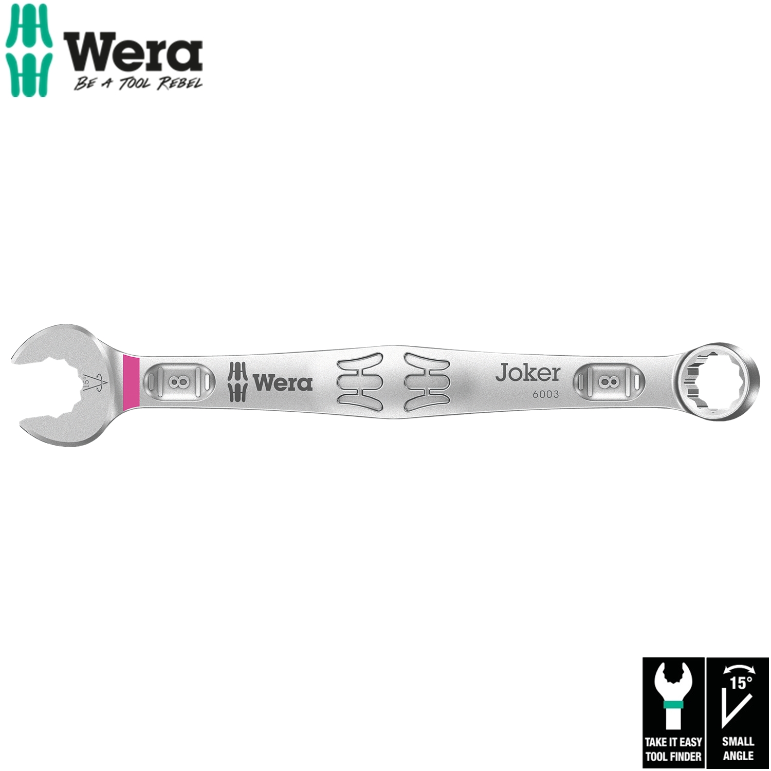 Cờ lê tròng 6003 Joker ring spanner, 8mm x 115mm, Wera 05020200001